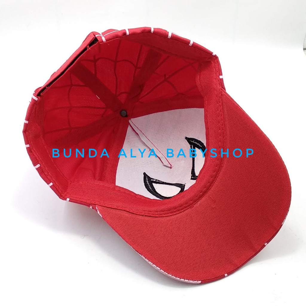 Topi Baseball Anak Laki-Laki Cowok Model Terbaru Kartun Karakter Super Hero - Topi Anak Laki Laki Baseball Karakter Kartun Laba Laba - Topi Pet Balita - Topi Hat Anak Cowok Dengan Perekat Keren