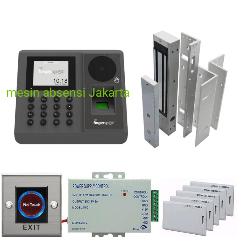 fingerspot revo wdv 204bnc access door paket akses door fingerspot wd 204bnc