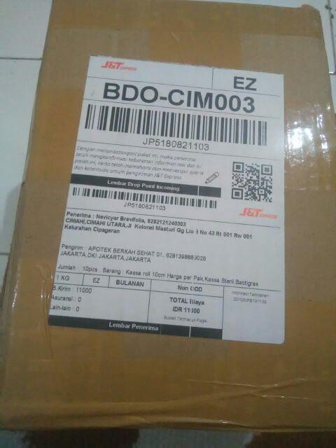 Kassa Roll 10cm Harga Per Pak