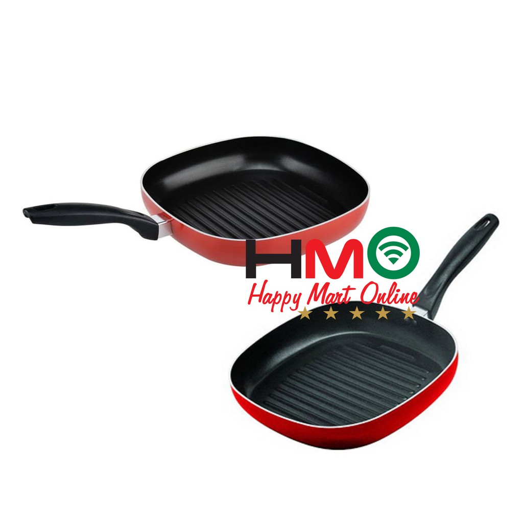 Panci Wajan Goreng Teflon Kotak Maxim Square Grill 26CM Penggorengan Serbaguna