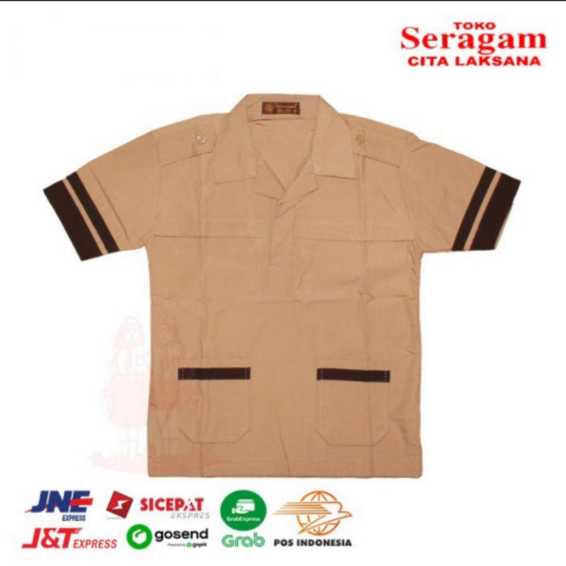 Baju Seragam Pramuka Siaga Lengan Pendek SD Kelas 1 2 3