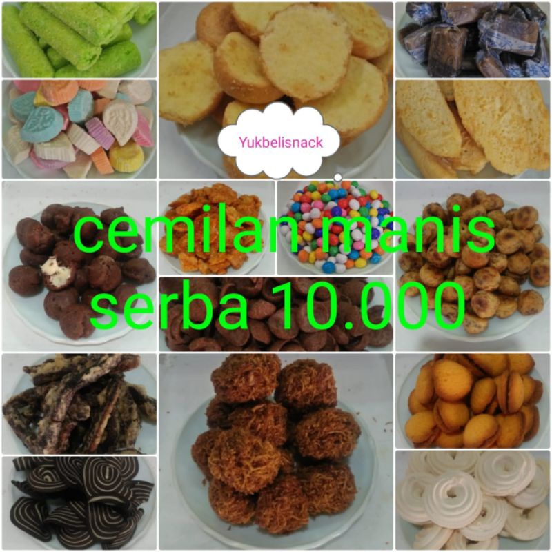 

snack kiloan manis serba sepuluh ribu