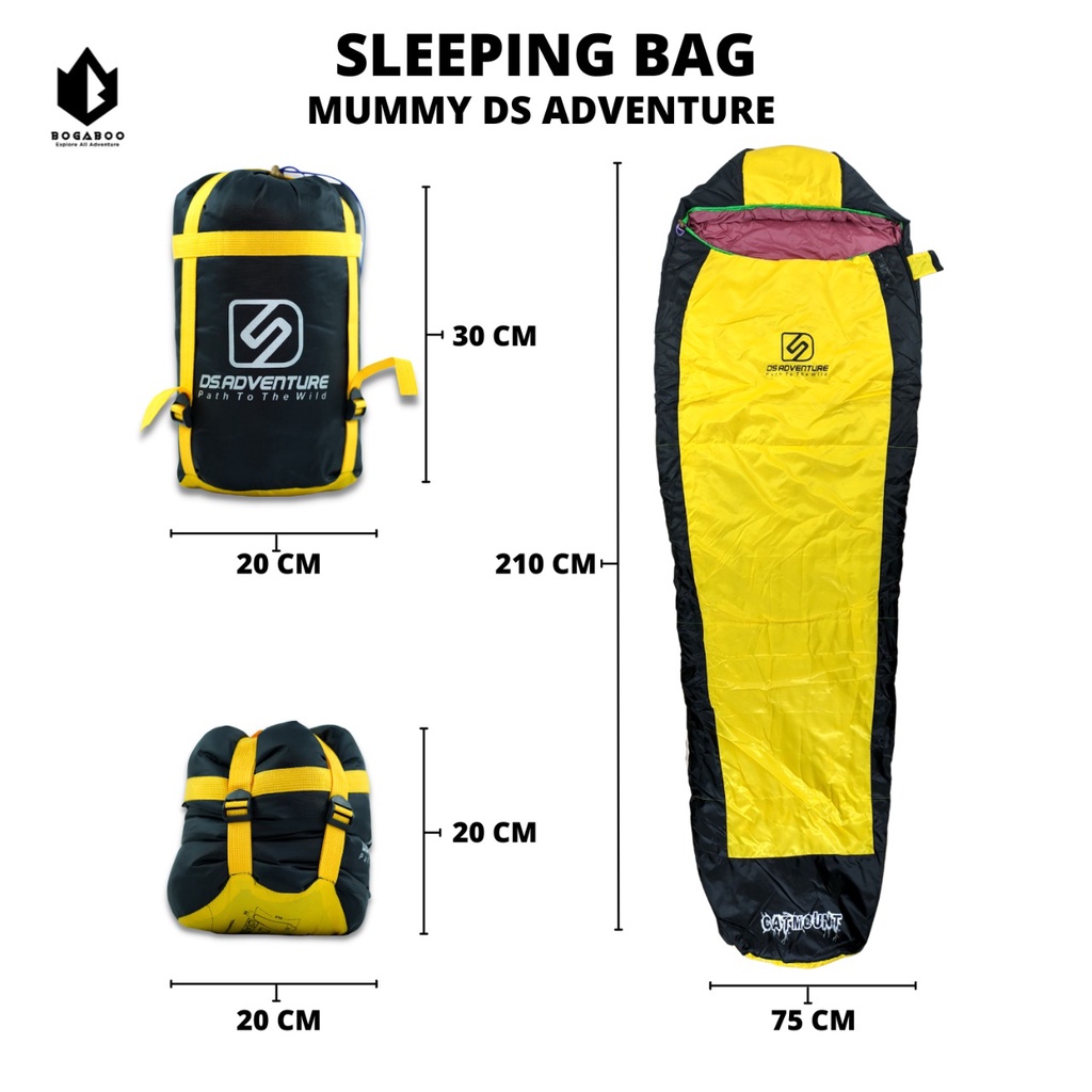 Sleeping Bag DS Mummy - SB DS  Dacron 4 0z Seri Catmount