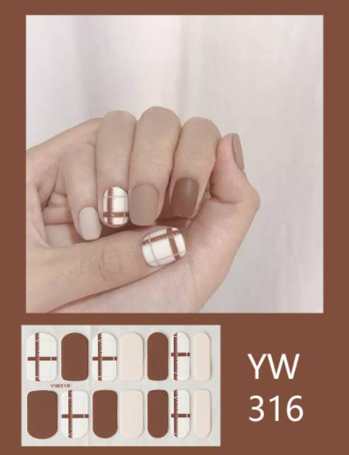 Stiker kuku nail sticker kuku nail art (311-330)