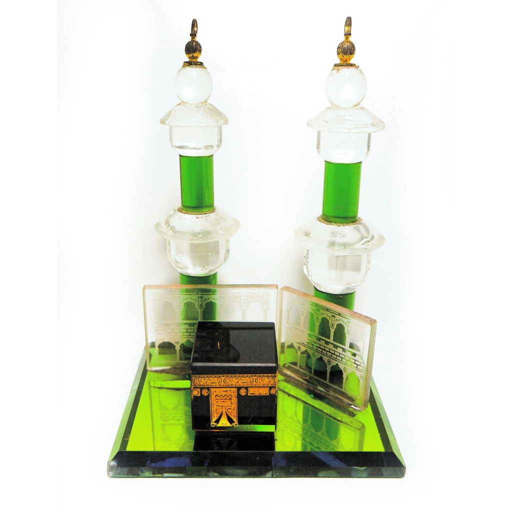 Miniatur Kristal Kabah 2 Pilar GRADASI WARNA