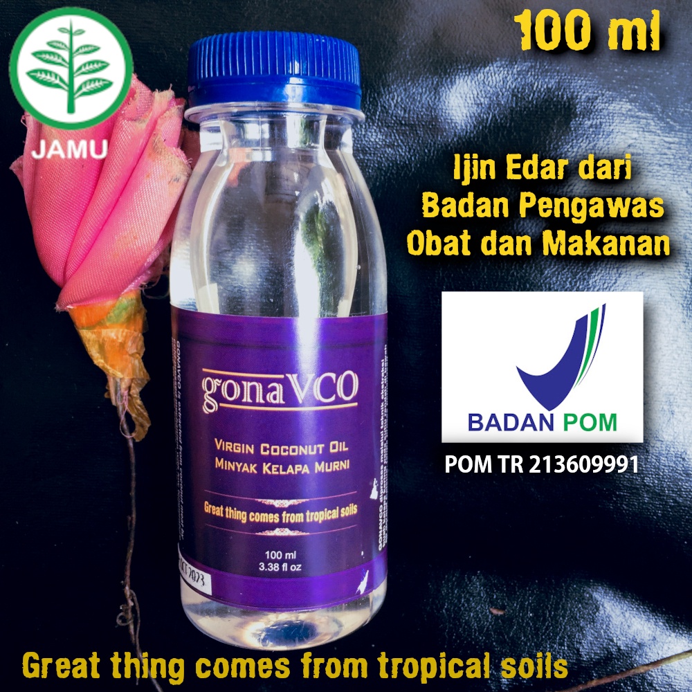 

VCO Virgin Coconut Oil Minyak Kelapa Murni 100ml gonaVCO Authentic 100 ml Cold-Pressed 100% BPOM
