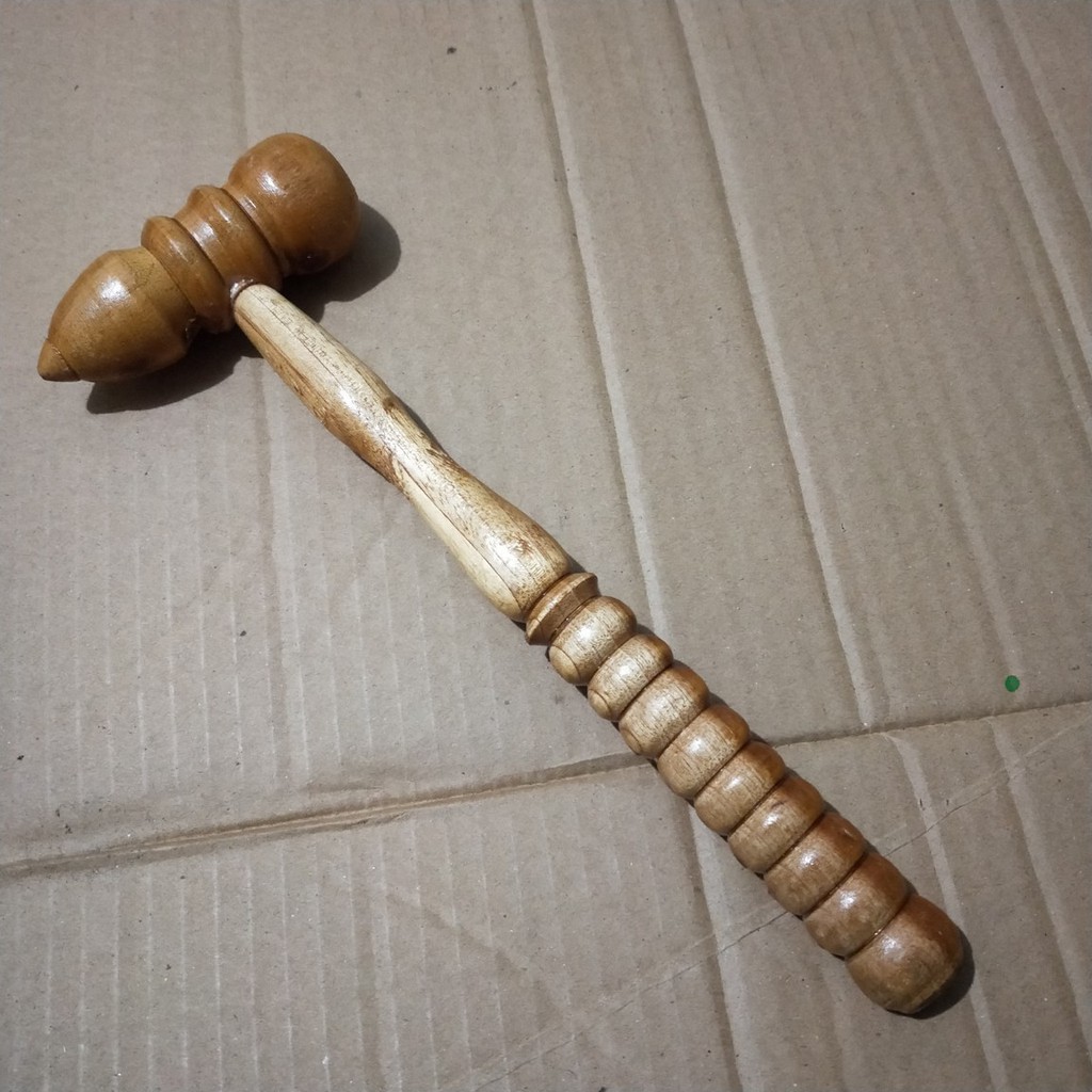 Alat pijat kayu model palu/alat pijat refleksi dan pijat pukul