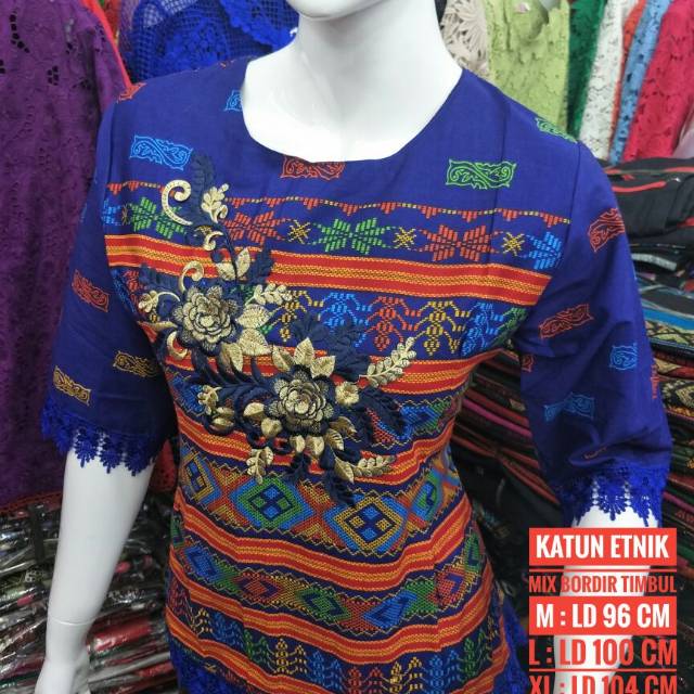 BLUS ETNIK KATUN MIX BROKAT