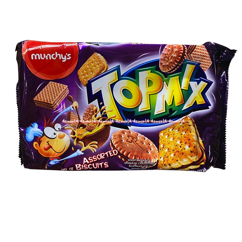 Munchy's Topmix Assorted Biscuits Funmix 295gr Munchy Munchys Top Mix Hilarious Mix Biskuit Aneka Rasa Biscuit