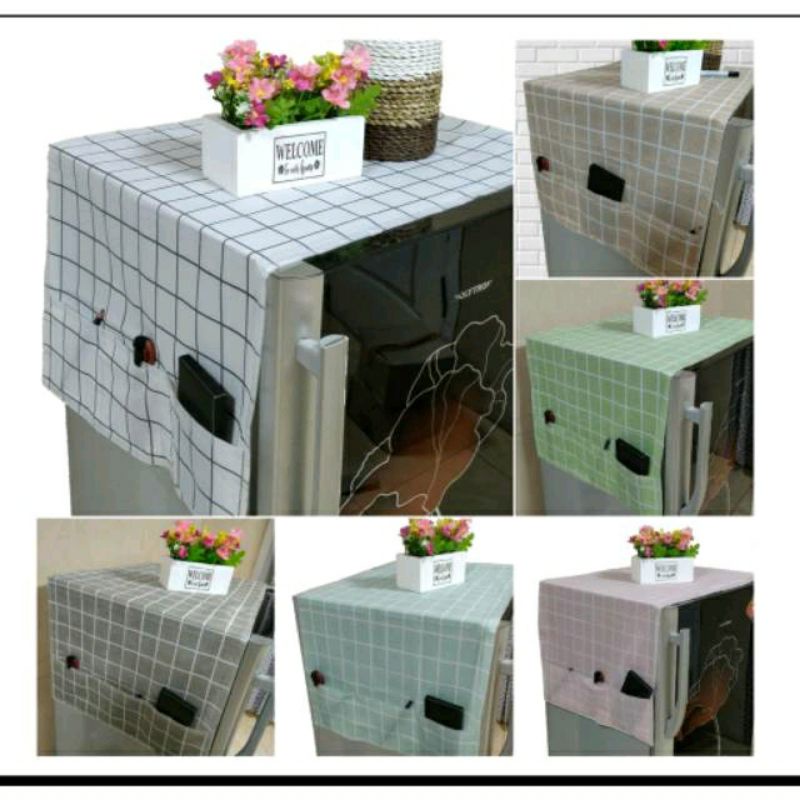 Cover Kulkas Anti Air  Taplak Kulkas PEVA  Anti Air