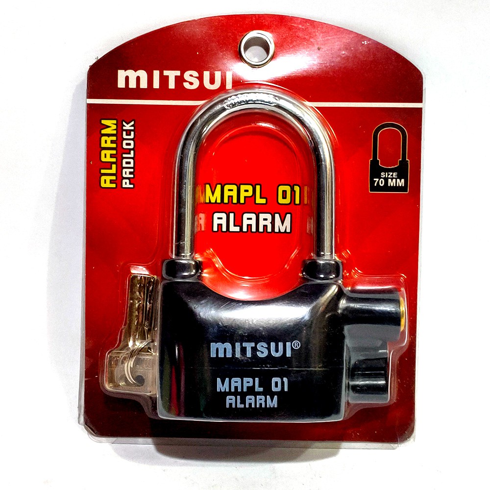 GEMBOK ALARM / GEMBOK ANTI MALING 70 MM MITSUI MAPL 01