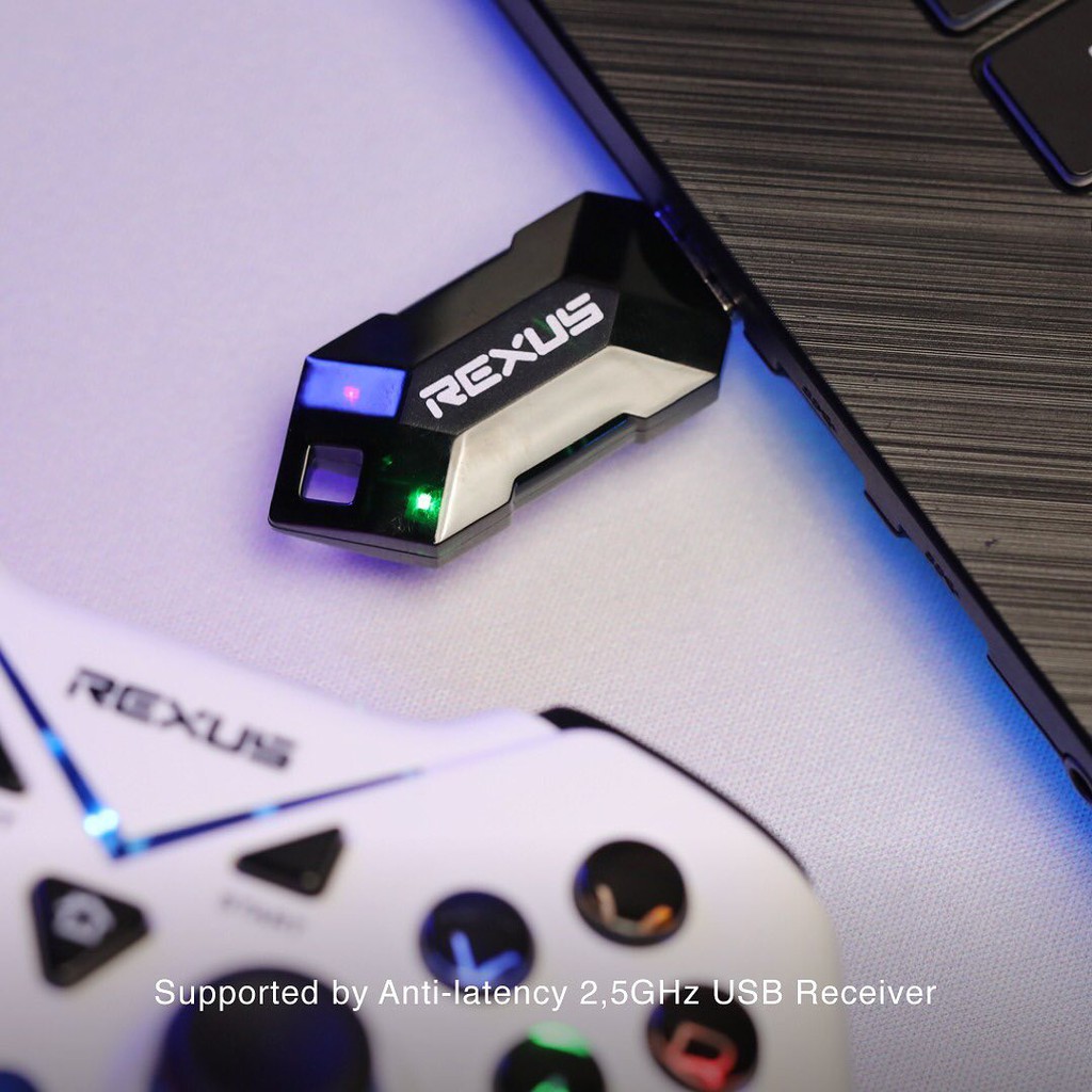 Rexus GX100 Gamepad Wireless for PC Android and PS