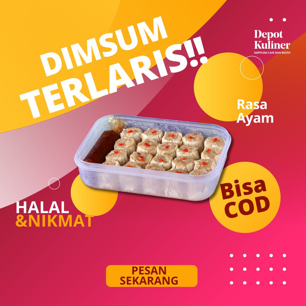 Dimsum Ayam Box Isi 20 Pcs Siomay Ayam Frozen Food Medan Enak