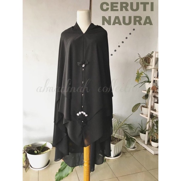 Jilbab Ceruti Baby Doll Naura Original Temboro by Al Madinah Collection