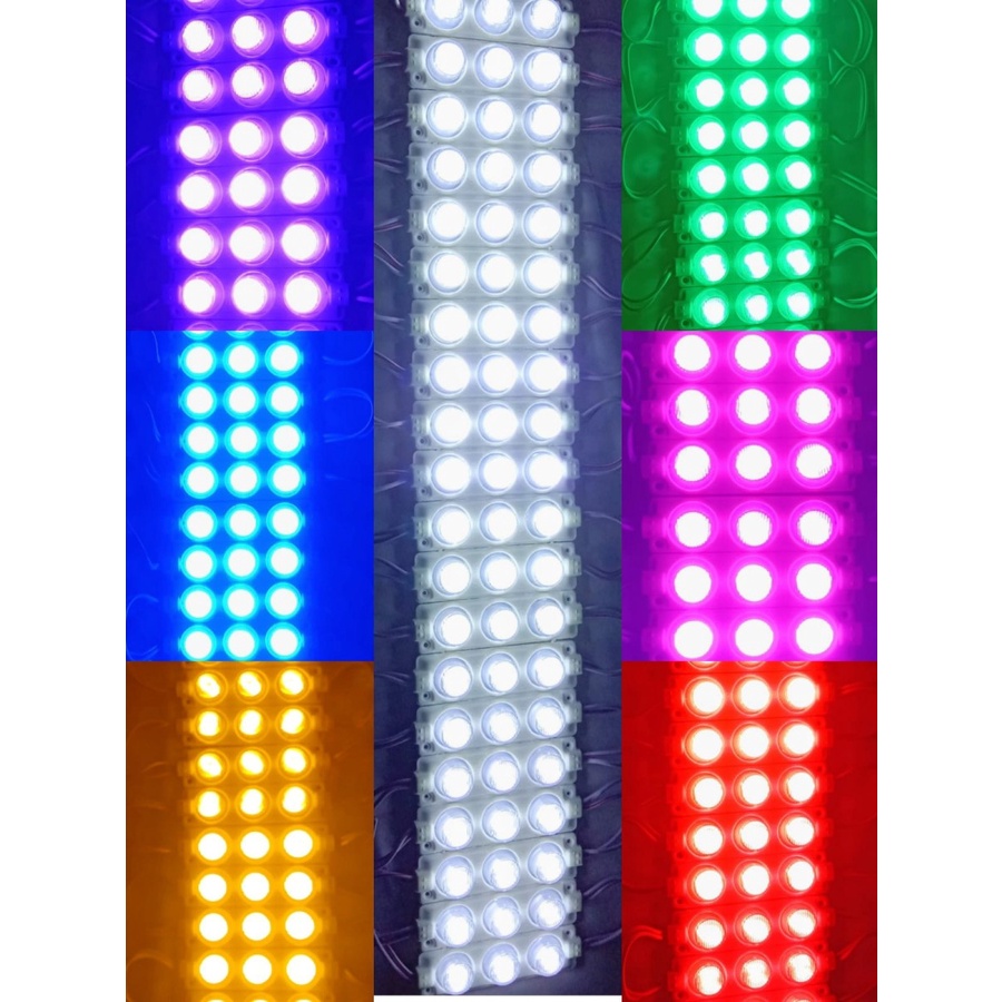 Lampu LED 3 Mata 12 Volt DC 3 Watt Strip Besar