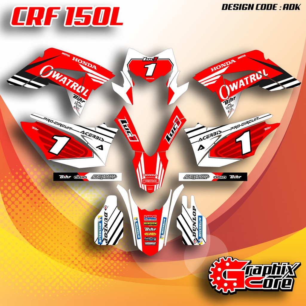 Sticker Decal Full Body Crf 150l Shopee Indonesia