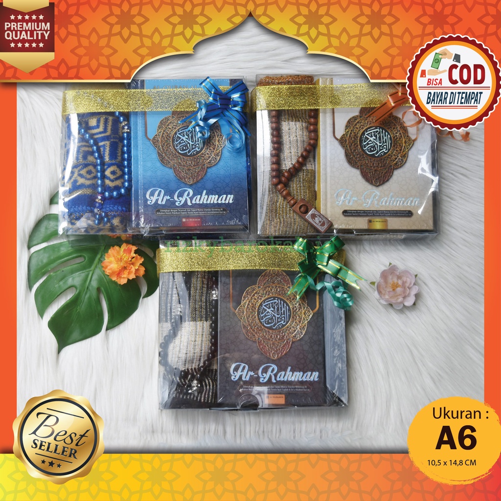 Hampers Sajadah Mini + Al Quran Kecil Free Tasbih Souvenir Tahlilan Tasyakuran Jakarta, Sajadah Muka