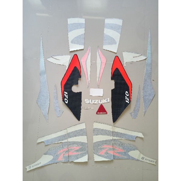 STRIPING SATRIA LUMBA BIRU PUTIH 5 SPEED