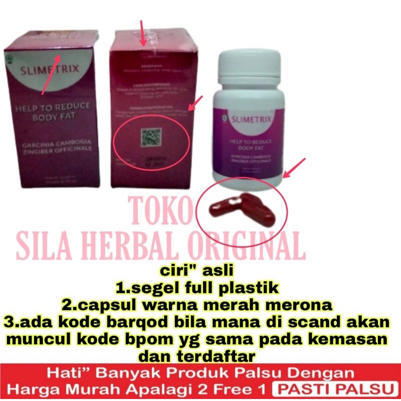 SLIMETRIX ASLI ORIGINAL OBAT PELANGSING AMPUH AMAN BPOM