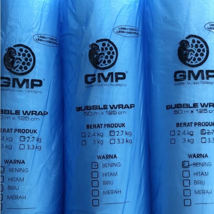 

( GRAB / GOSEND ) Bubble wrap GMP HITAM 125 cm x 50 meter