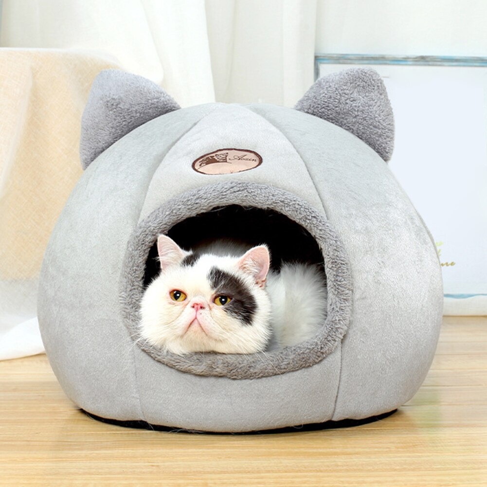 Aoxin Tempat Tidur Hewan Peliharaan Kucing Cat House Tent Size M - HTC01 - Gray