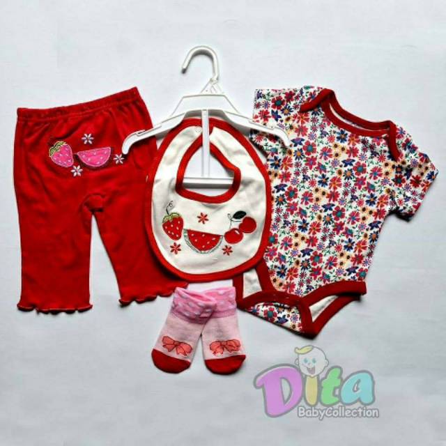 STELAN SET 4IN 1 STELAN BAYI JUMPER CELANA KAOSKAKI SLABER SET STELAN BAYI