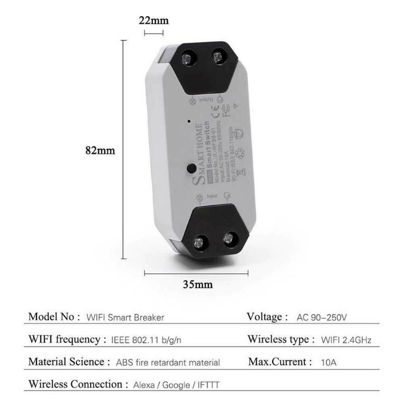 Saklar Lampu Pintar WiFi Smart Switch Light Sensor Universal support Breaker Timer