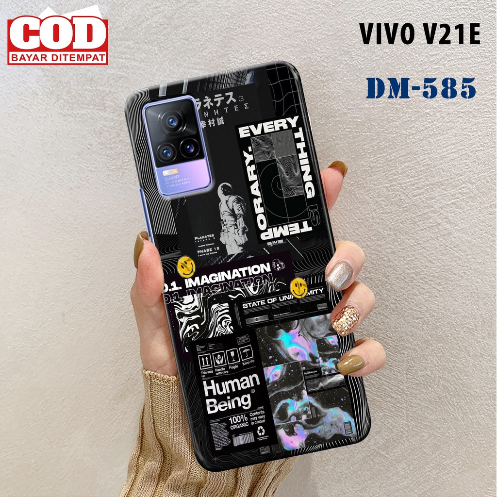 Case Vivo V21E - [DM585] - "Aesthetic" - Hardcase 3D Fullprint Doff - Fashion Case Handphone Pelindu