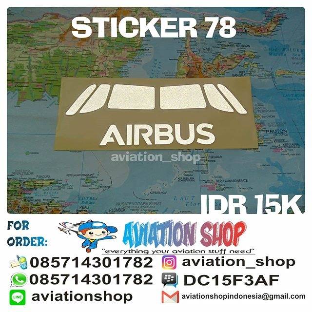 Sticker stiker Window Airbus