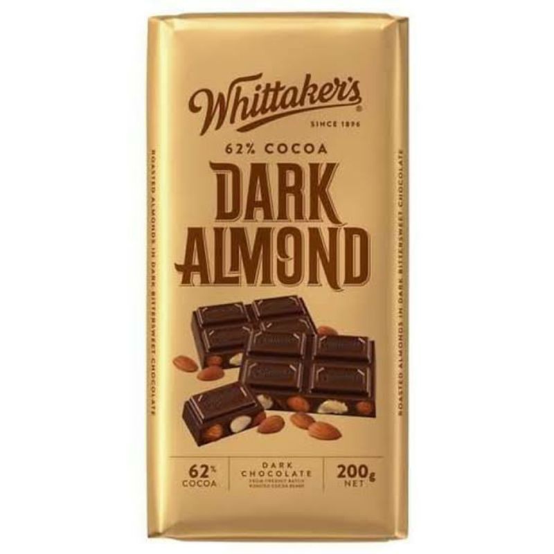 

Whittaker's 62% Cocoa Dark Almond 200gr