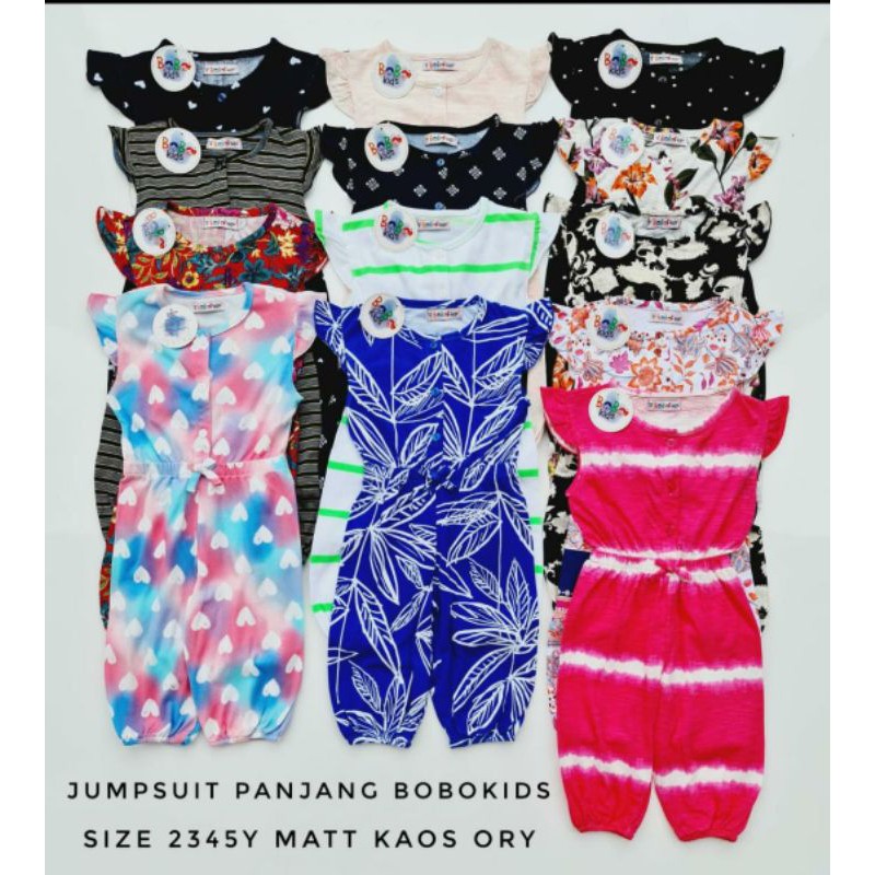 PILIH MOTIF Jumpsuit Panjang Anak Motif BOBOKIDS