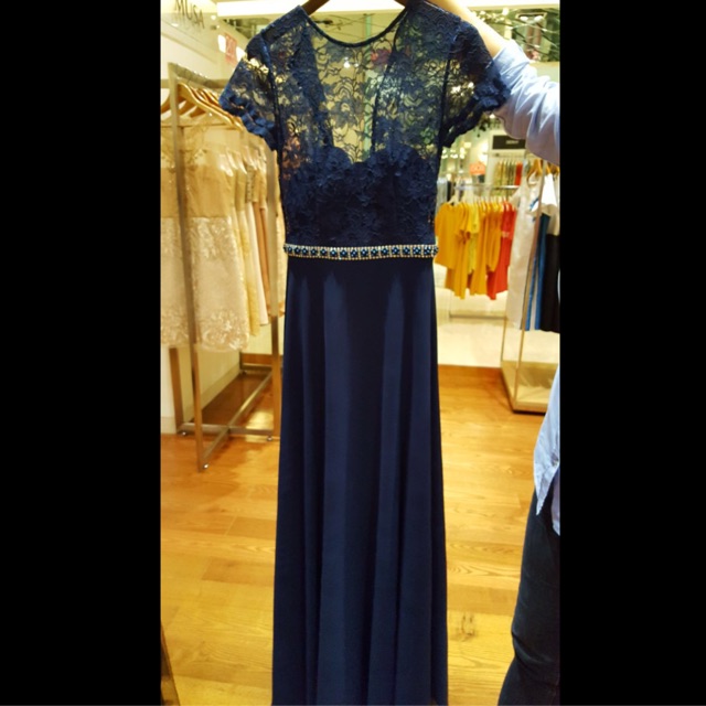 Dress premium navy blue sweet 17, evening dress, party gown,