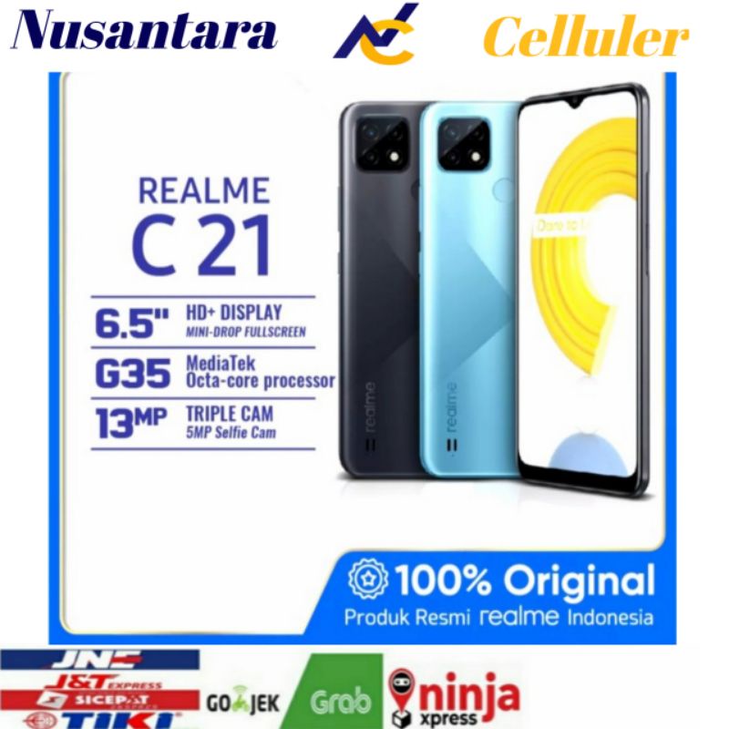 REALME C21/C21Y RAM 3 GB ROM 32 GB [Realme C21/C21Y 3/32 GB] garansi resmi