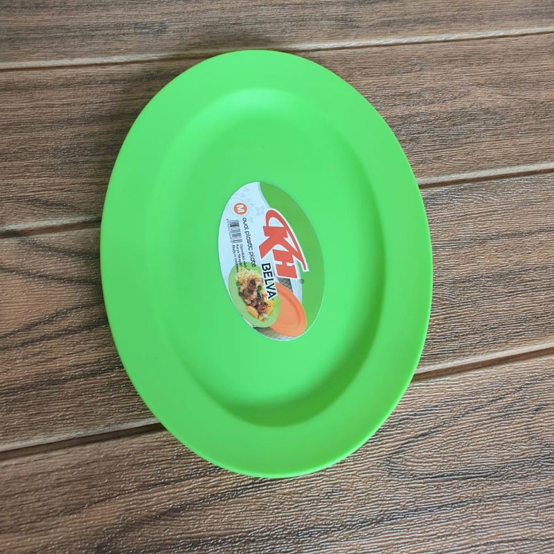 [ KH ] Piring Oval Belva 10 inch / Piring Saji Oval / Piring Oval Plastik / Piring Oval Murah