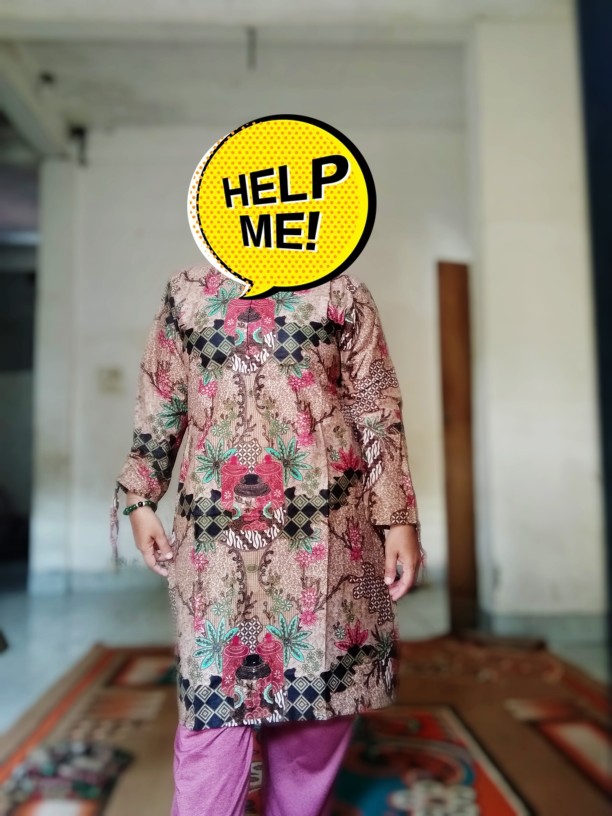 Couple Keluarga Sania Ruffle Batik Couple Keluarga Motif Toples