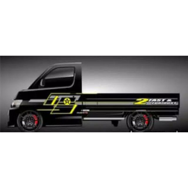 stiker pick up APV suzuki terbaru cutting stiker mobil pick up APV terkeren