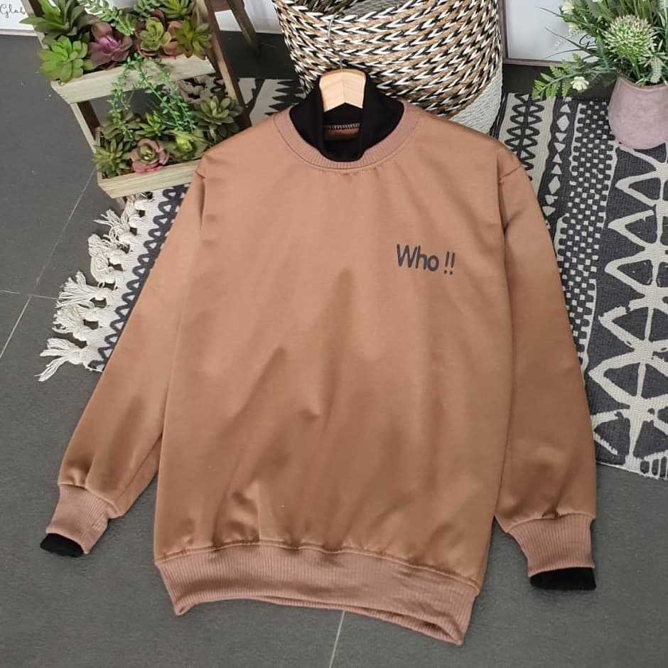 Nara Grosir - WHO Sweater l Sweater Polos l Sweater Pria dan Wanita