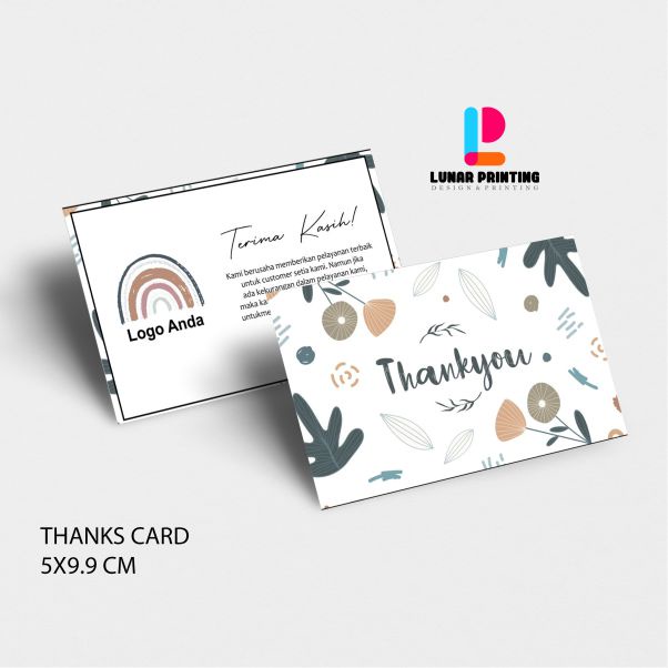 

[FREE BOX] Thank You Card Custom - Kartu Ucapan - Kartu Souvenir - Thankyou card