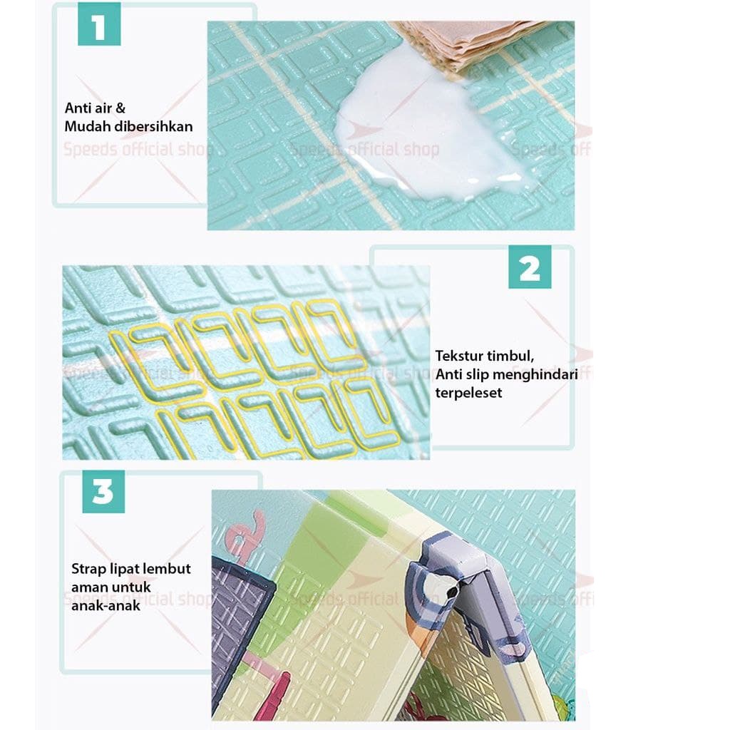 MBS2 | Matras Bayi 180x200 cm Playmat Bayi Karpet Lipat Anak/Bayi Tikar Lipat Foam Matras Anak RUZAIN MALL-7