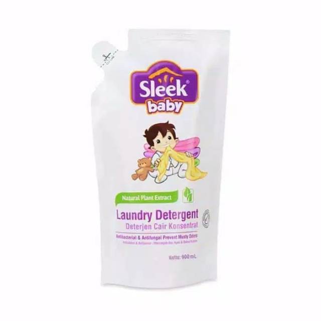 Sleek Baby Laundry Detergent Refill 900ml / Sleek Sabun Cuci Baju