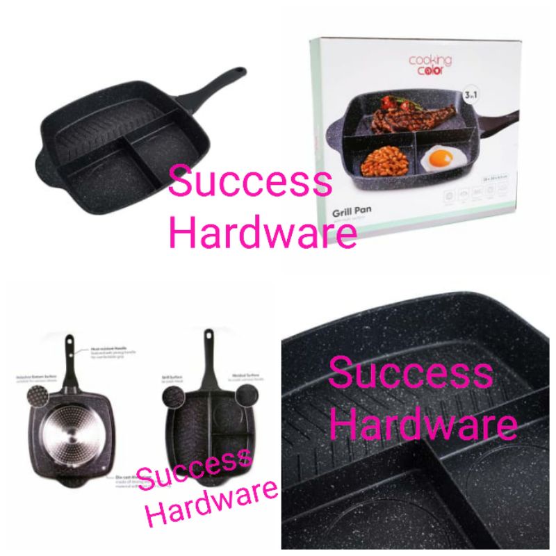 ONYX GRILL PAN 3-IN-1 WITH HANDLE COOKING COLOR ONYX WAJAN PANGGANG 3IN1