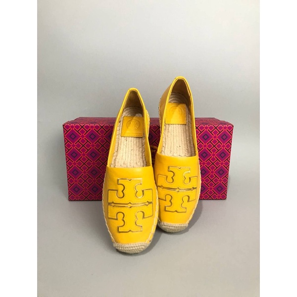 tory burch yellow espadrilles