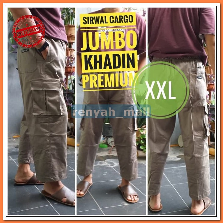 Sirwal Kantor Office Pria By Antum NK467 Sirwal Cargo Tempur Jumbo Khadin