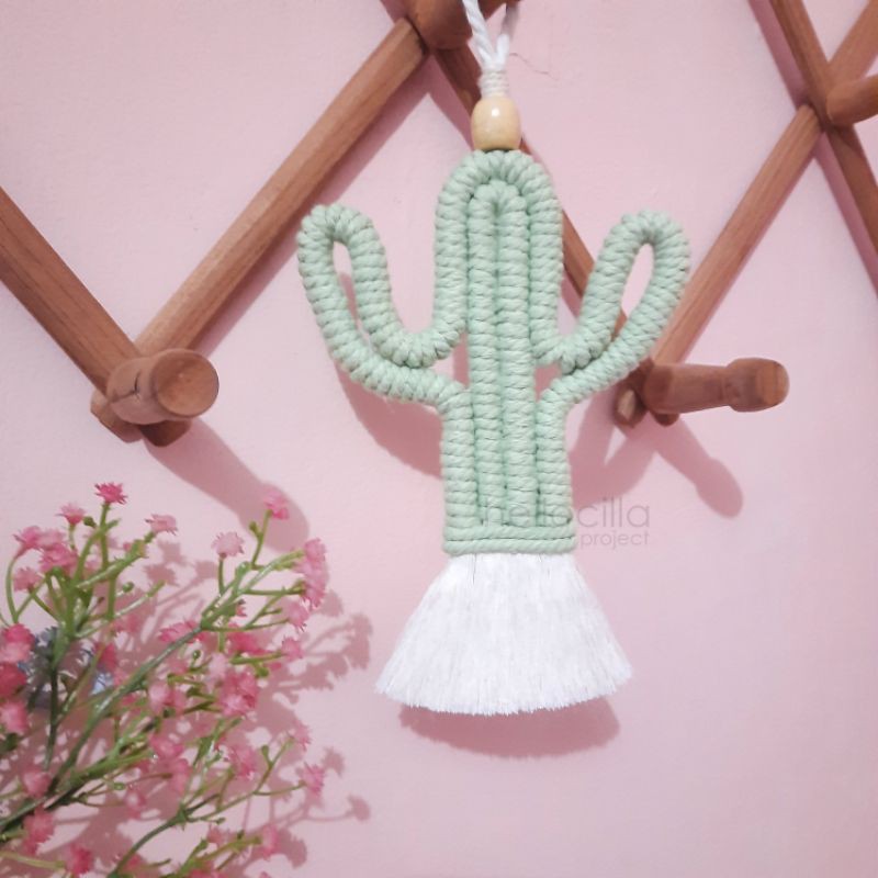 Cactus Wallhanging | Cactus Walldecor | Cactus Macrame Wallhanging
