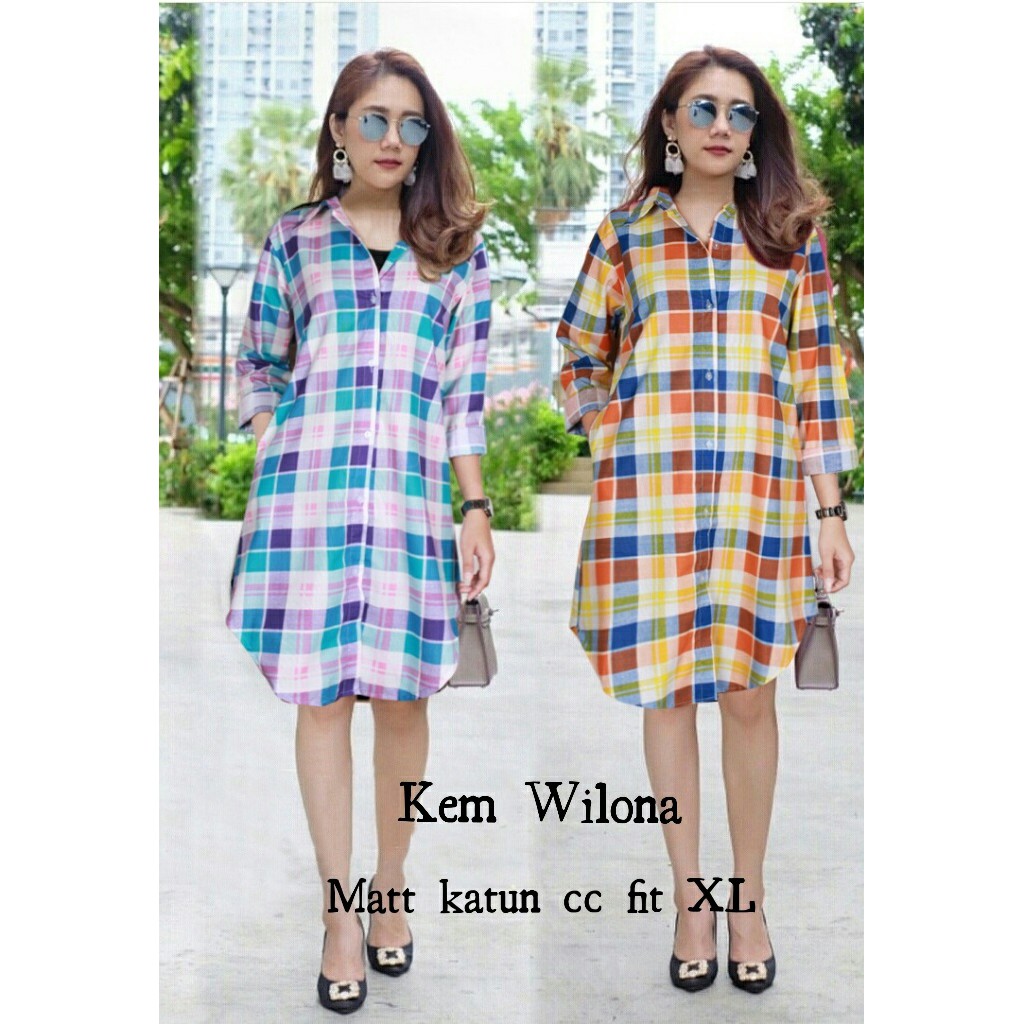 kemeja kotak long 22