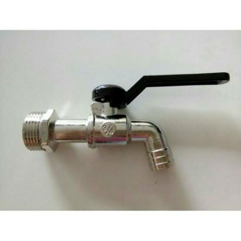 [COD] PROMO!!! KERAN KRAN AIR GAGANG HITAM| KRAN AIR BOLA 2 ARAH 1/2&quot; 3/4&quot;