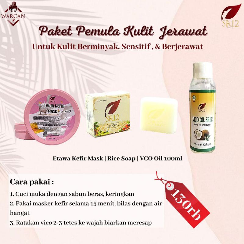 Skincare jerawat ampuh BPOM satu paket skincare remaja untuk muka jerawat dan beruntusan paket pemul