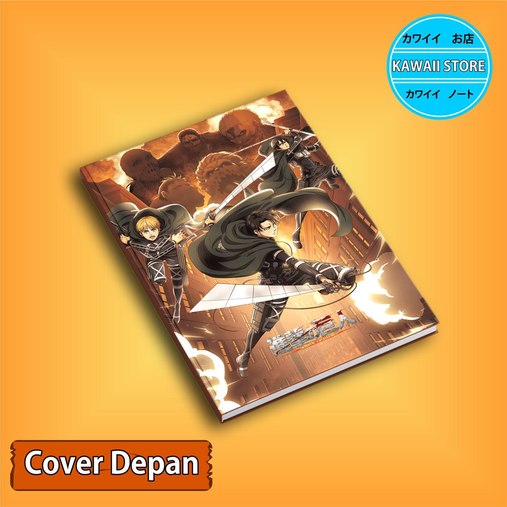 

Notebook / Pocket book Hard Cover Anime Shingeki no Kyojin CODE C uk A5 & A6 / Notes Book