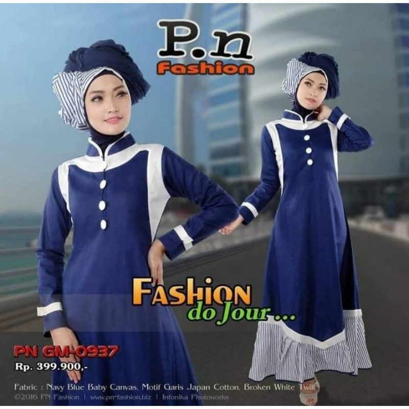Gamis Pn Fashion navy size XL