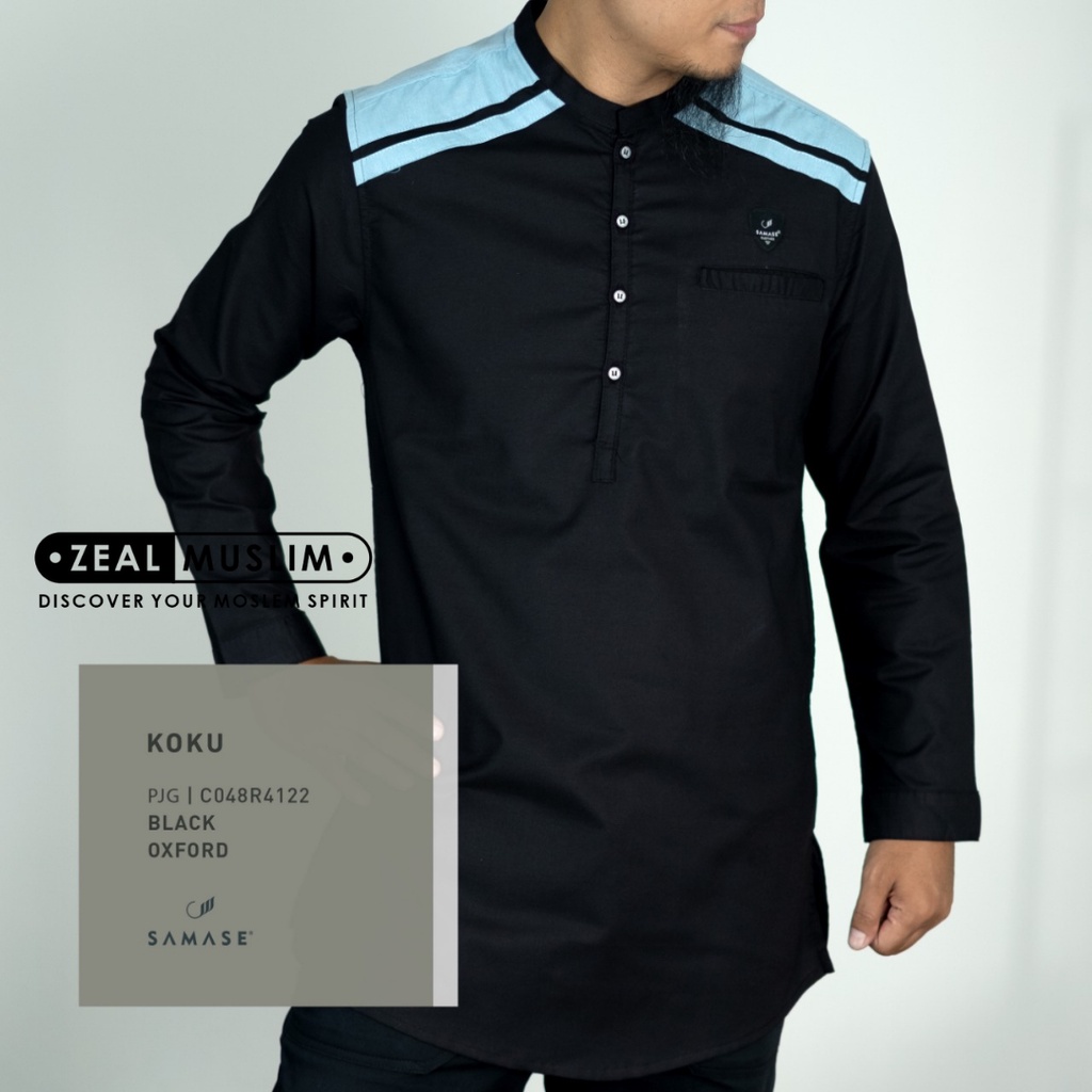 Koko kurta Pria lengan panjang Oxford by SAMASE